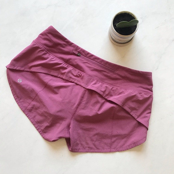 Pink lululemon speed short. Size 6. - Picture 3 of 9